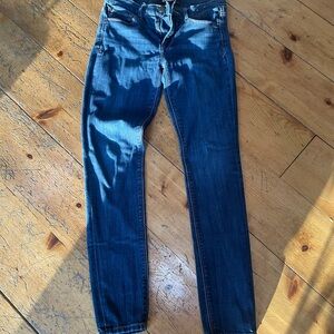 Express Dark Blue Women's Skinny Jeans